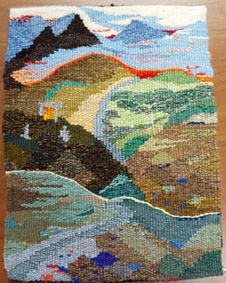 Photo of tapestry by Sandy Kupper